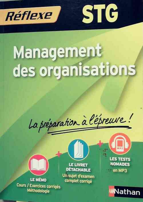 Management des organisations terminale STG - Collectif - Livre