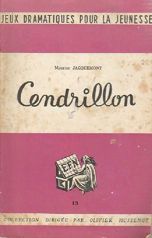 Cendrillon - Maurice Jacquemont - Livre