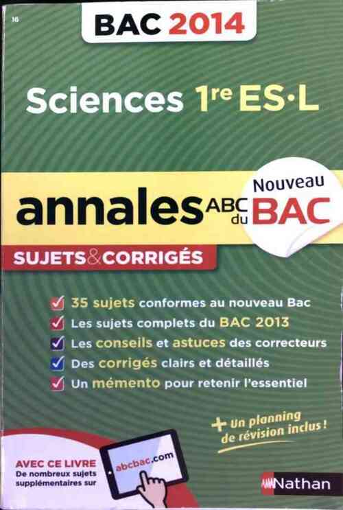 Sciences 1ère ES, L - Françoise Saintpierre - Livre