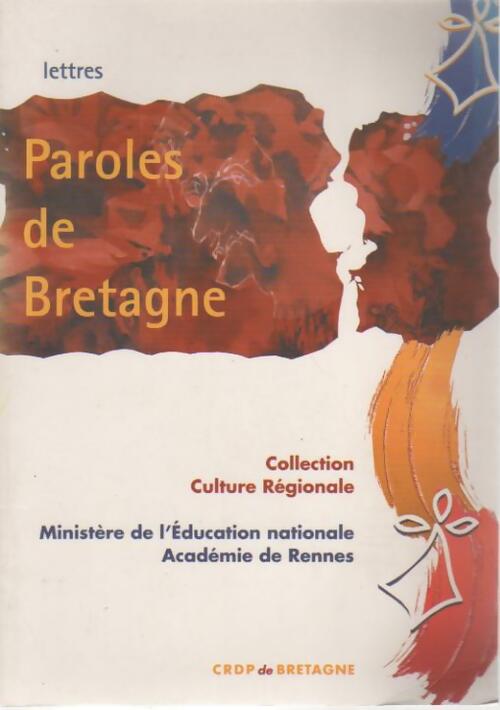 Paroles de Bretagne - Collectif - Livre