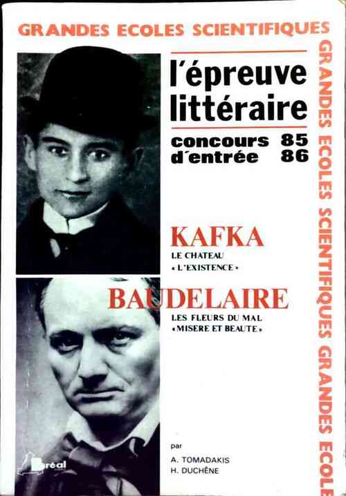 L'épreuve littéraire 1985-1986 - Collectif - Livre