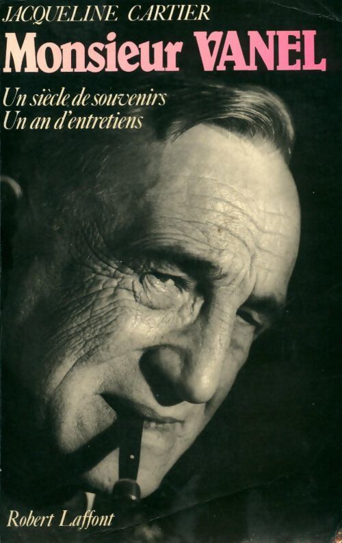 Monsieur Vanel - Jacqueline Cartier - Livre