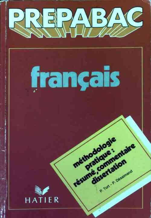Français Terminale - Patrick Tort - Livre