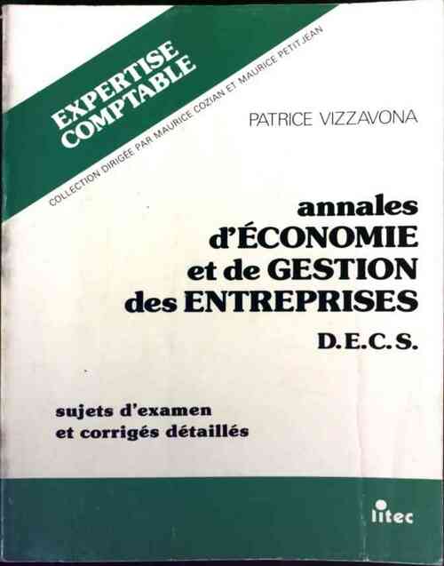 Annales d'économie et de gestion des entreprises - Patrice Vizzavona - Livre