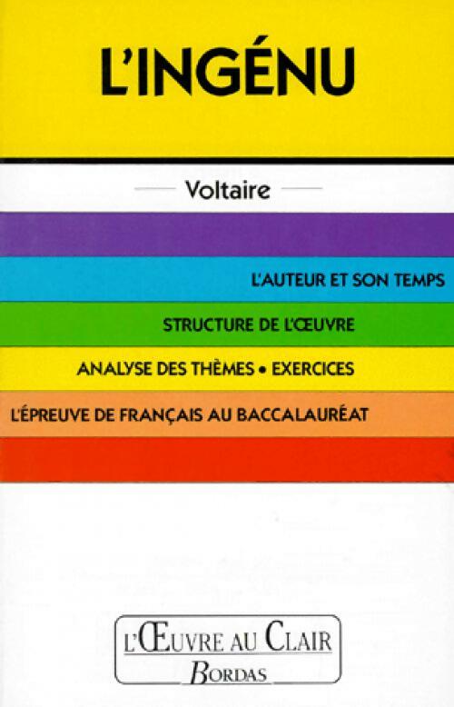 L'ingénu (Edition pédagogique) - Voltaire - Livre