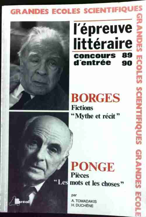 L'épreuve littéraire 1989-1990 - Collectif - Livre