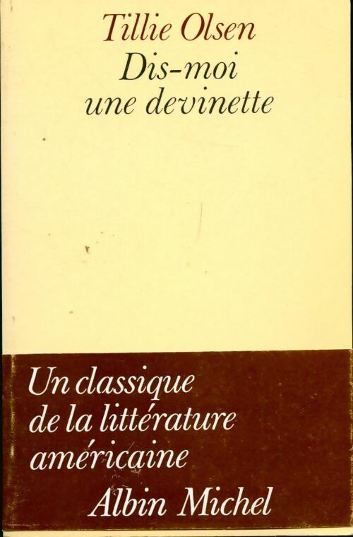 Dis-moi une devinette ! - Tillie Olsen - Livre