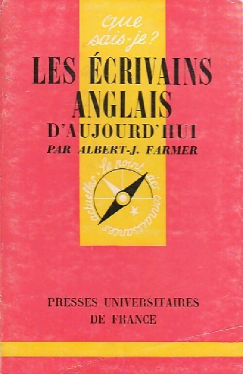 Les écrivains anglais d'aujourd'hui - A. Farmer - Livre