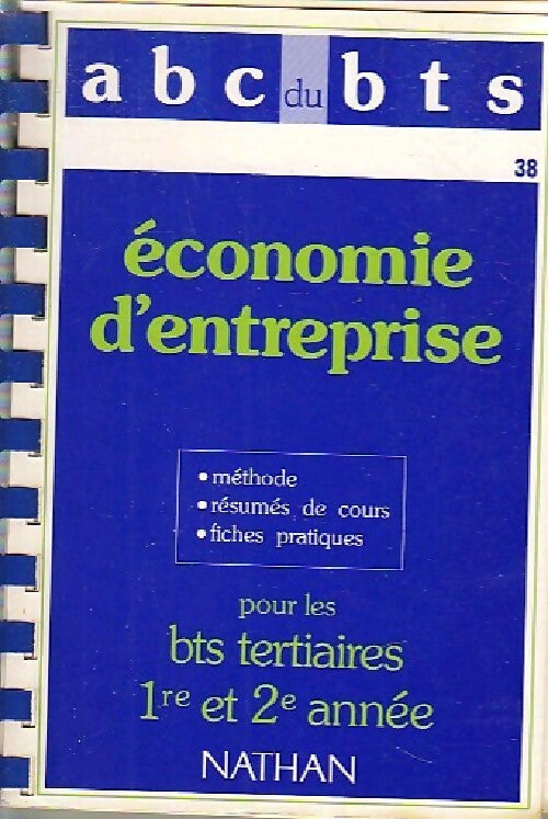 Economie d'entreprise BTS - Jean-Luc Charron - Livre