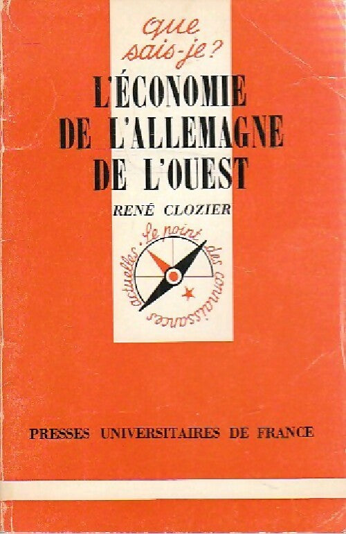 L'économie de l'Allemagne de l'ouest - René Clozier - Livre