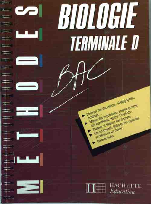 Biologie Terminale D - Michèle Quenardel - Livre