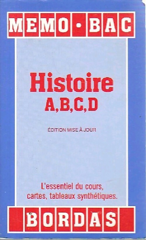 Histoire Terminales A,B,C,D - Anne-Cécile Sibout - Livre