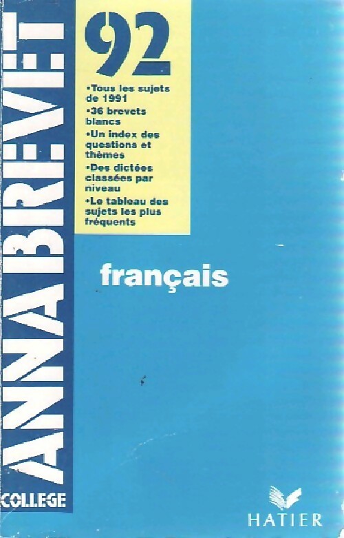Français 1992 - Yves Bomati - Livre