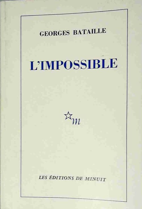 L'impossible - Georges Bataille - Livre