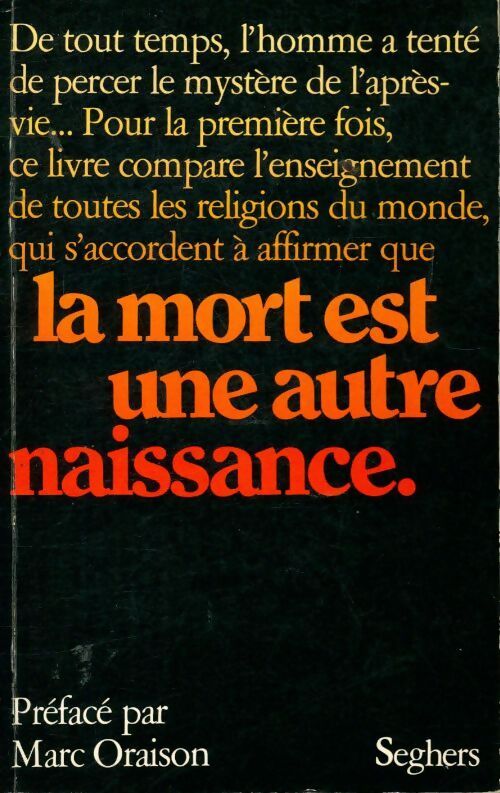 La mort est une autre naissance - Collectif - Livre
