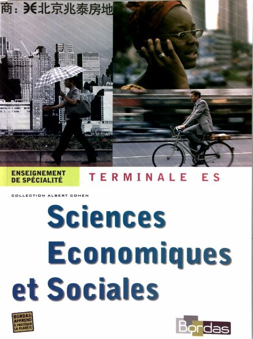 Sciences économiques et sociales Terminale ES - Gilles Martin - Livre