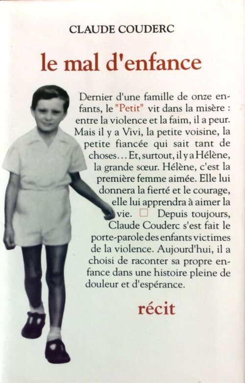 Le mal d'enfance - Claude Couderc - Livre