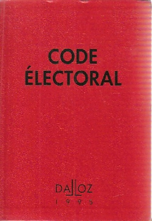 Code électoral 1995 - Inconnu - Livre