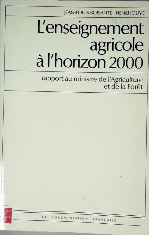 Enseignement agricole à l'horizon 2000 - Jean-Louis Boisanté - Livre