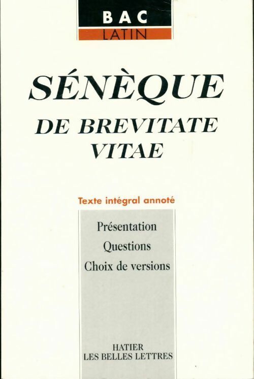 De brevitate vitae - Pierre Flobert - Livre