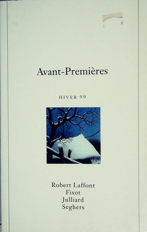 Avant-premières. Hiver 99 - Collectif - Livre