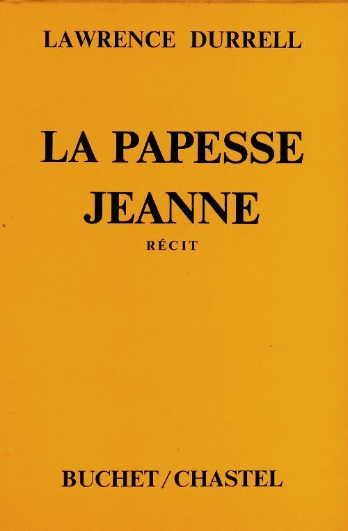 La papesse Jeanne - Lawrence Durrell - Livre