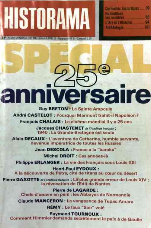 Historama n°300 : Spécial 25e anniversaire - Collectif - Livre