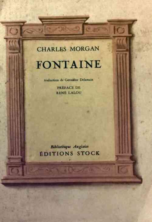 Fontaine - Charles Morgan - Livre