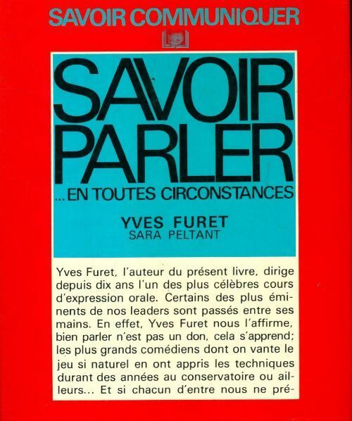 Savoir parler en toutes circonstances - Yves Furet - Livre