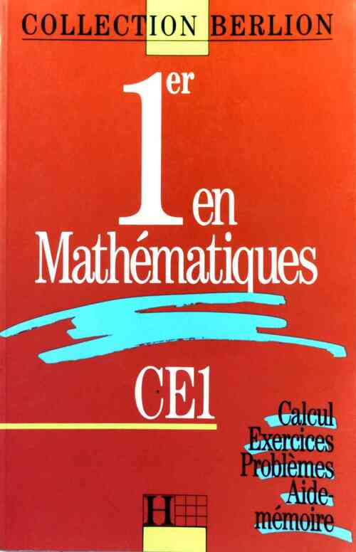 1er en mathématiques CE1 - Monique Verchère - Livre