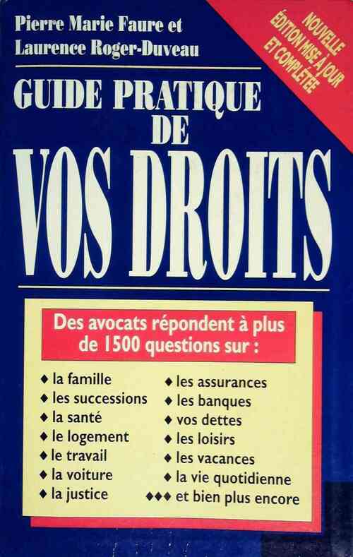 Vos droits - Pierre-Marie Faure - Livre