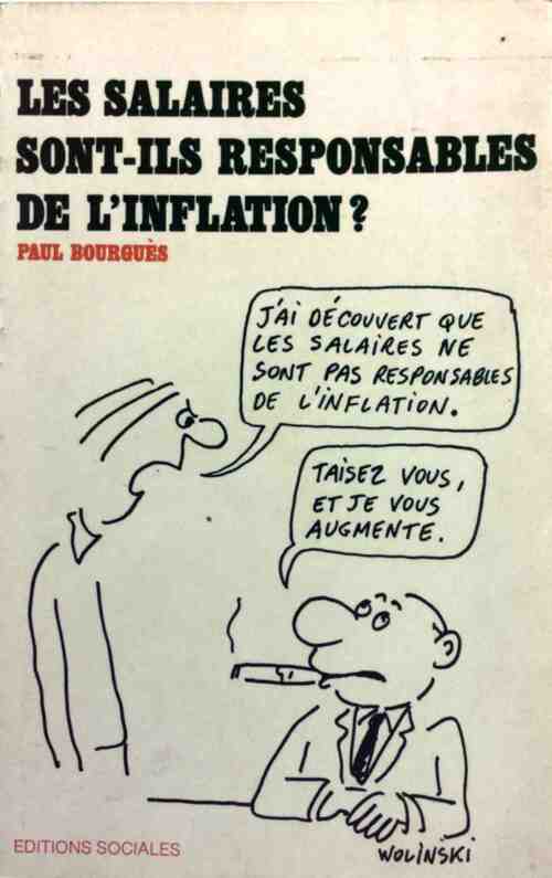 Les salaires sont-ils responsables de l'inflation? - Paul Bourguès - Livre