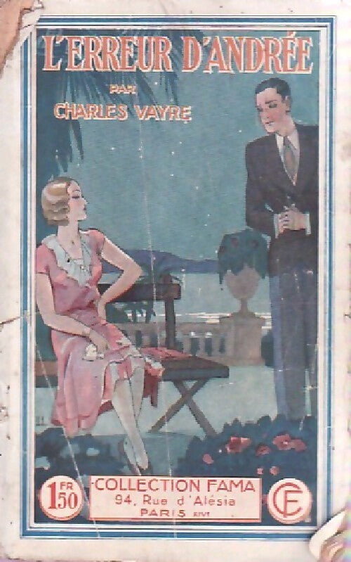 L'erreur d'Andrée - Charles Vayre - Livre