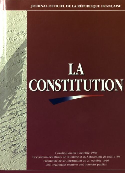 La constitution - Inconnu - Livre