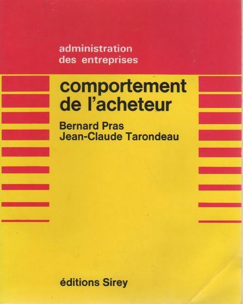 Comportement de l'acheteur - Bernard Pras - Livre