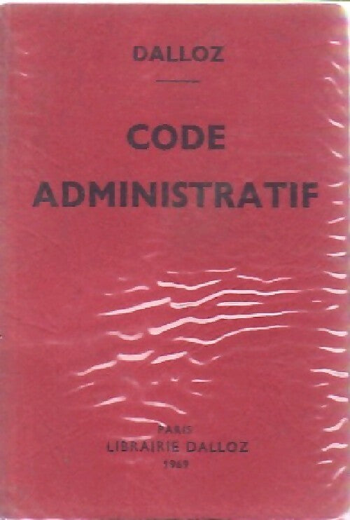 Code administratif 1969 - Inconnu - Livre