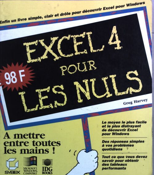 Excel 4 pour les nuls - Greg Harvey - Livre