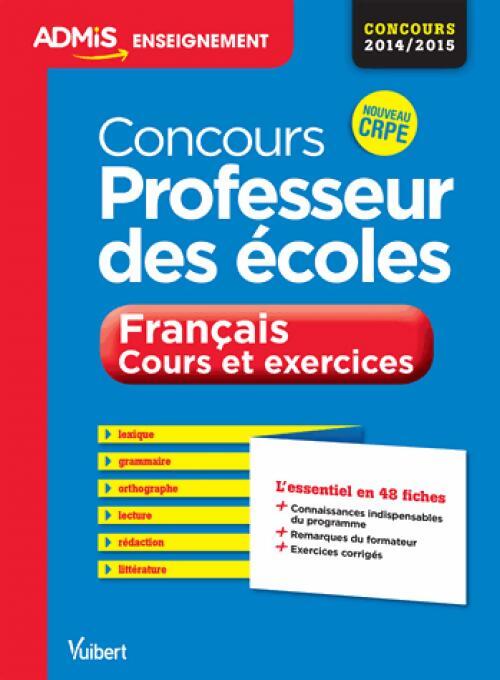 Concours professeur des écoles : Français 2014-2015 - Marc Loison - Livre
