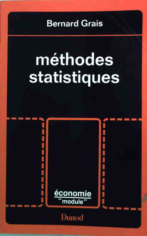 Techniques statistiques - Bernard Grais - Livre