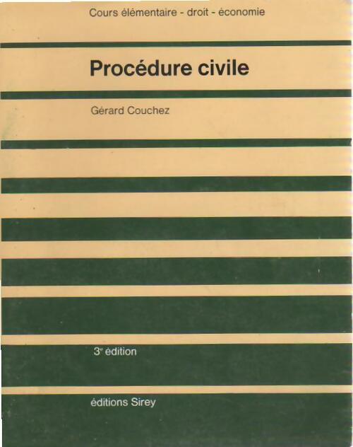 Procédure civile - Gérard Couchez, Xavier Lagarde - Livre