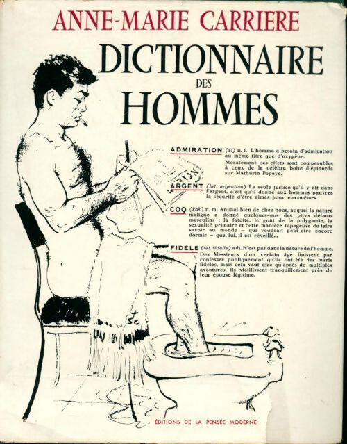 Dictionnaire des hommes - Anne-Marie Carrière - Livre
