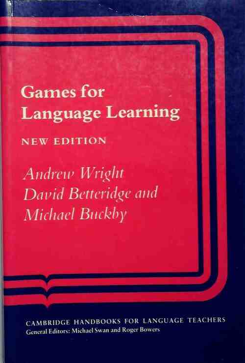Games for language learning - Andrew Wright - Livre