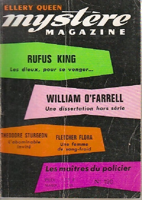 Mystère magazine n°190 - Collectif - Livre