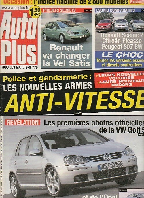 Auto Plus n°776 : Police et gendarmerie : les nouvelles armes anti-vitesse - Collectif - Livre
