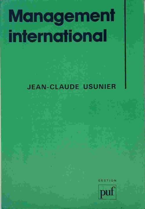 Management international - Jean-Claude Usunier - Livre
