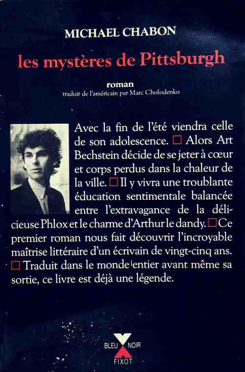 Les mystères de Pittsburgh - Michel Chabon - Livre