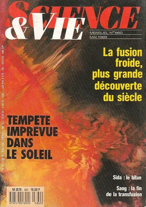 Science & vie n°860 : Tempête imprévue dans le soleil - Collectif - Livre