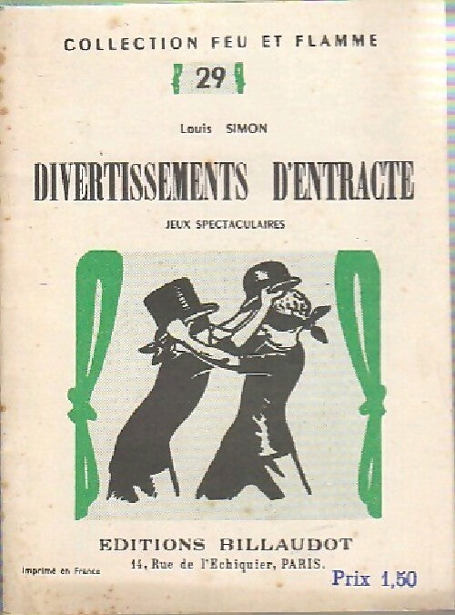 Divertissements d'entracte - Louis Simon - Livre