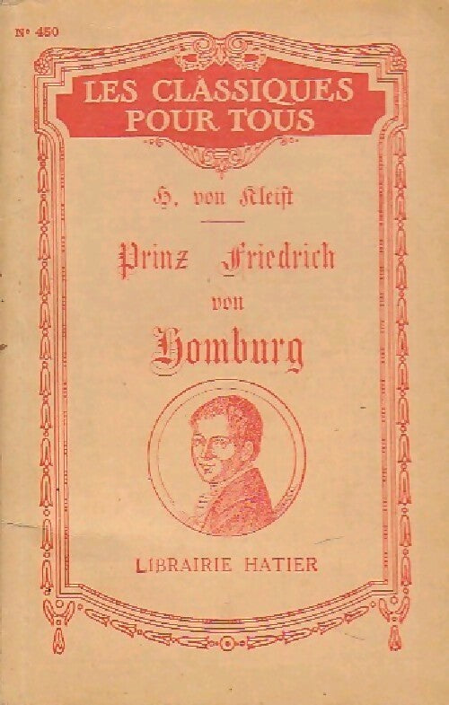 Prinz Friedrich von Hombourg - Heinrich Von Kleist - Livre