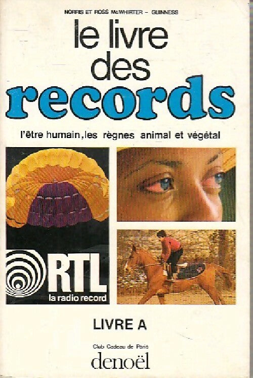 Le livre des records Livre A - Norris McWhirter - Livre